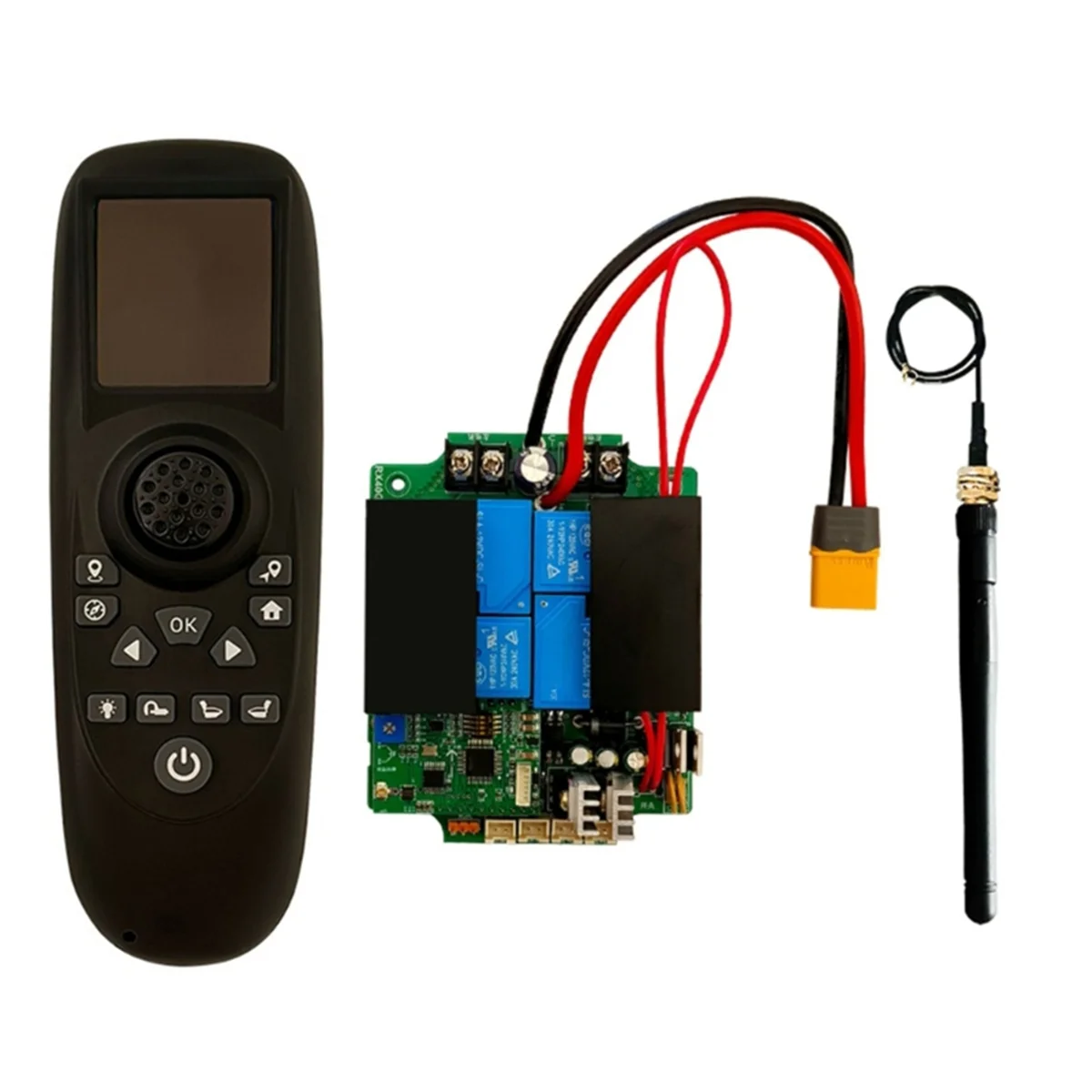 A57G-One-Hand Transmitter 12V 24V Large Power Receiver RX40G Wireless Remote Control B36A
A57G-One-Hand Transmitter 12V 24V Large Power Receiver RX40G Wireless Remote Control B36A