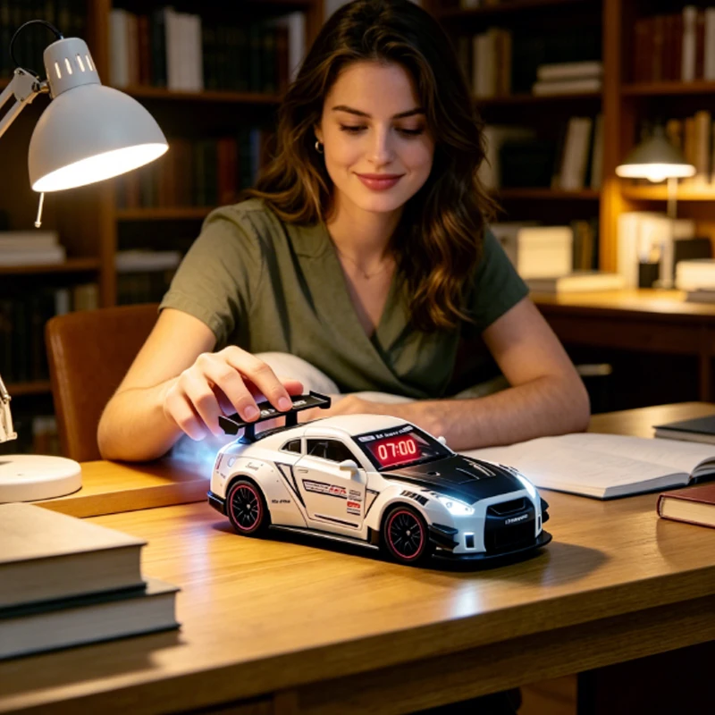 1set Sports Car Shaped Digital Alarm Clock with LED Lights and Spray Function,Model Car Clock for Kids Room Decor
1set Sports Car Shaped Digital Alarm Clock with LED Lights and Spray Function,Model Car Clock for Kids Room Decor