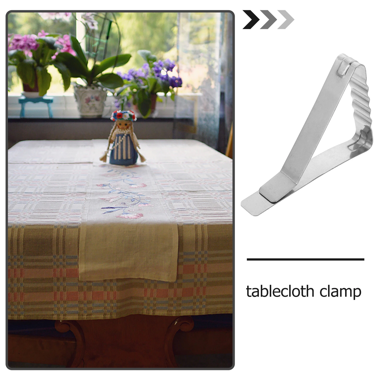 12pcs Tablecloth Clips Stainless Steel Silver Color Indoor Outdoor Party Use Housewarming Gifts Kitchen Barware
12pcs Tablecloth Clips Stainless Steel Silver Color Indoor Outdoor Party Use Housewarming Gifts Kitchen Barware