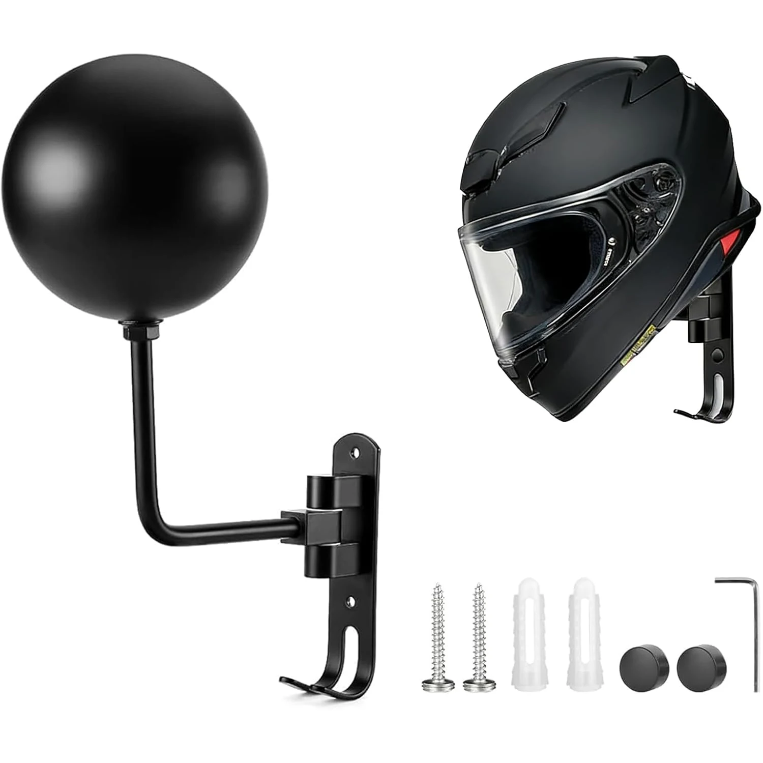 Motorcycle Helmet Hanger Wall Coat Rack 180° Rotation with Hooks Motorcycle Accessories Metal Helmets Holder for Hanging Caps
Motorcycle Helmet Hanger Wall Coat Rack 180° Rotation with Hooks Motorcycle Accessories Metal Helmets Holder for Hanging Caps