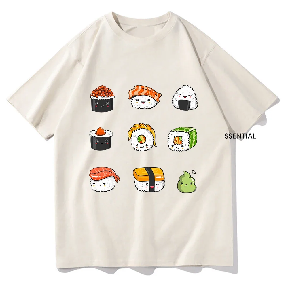 Retro Kawaii Cartoon Sushi T Shirts Funny Men/Women Clothing Vintage Tshirt Unisex Streetwear Cotton Tops Graphic T-Shirts
Retro Kawaii Cartoon Sushi T Shirts Funny Men/Women Clothing Vintage Tshirt Unisex Streetwear Cotton Tops Graphic T-Shirts