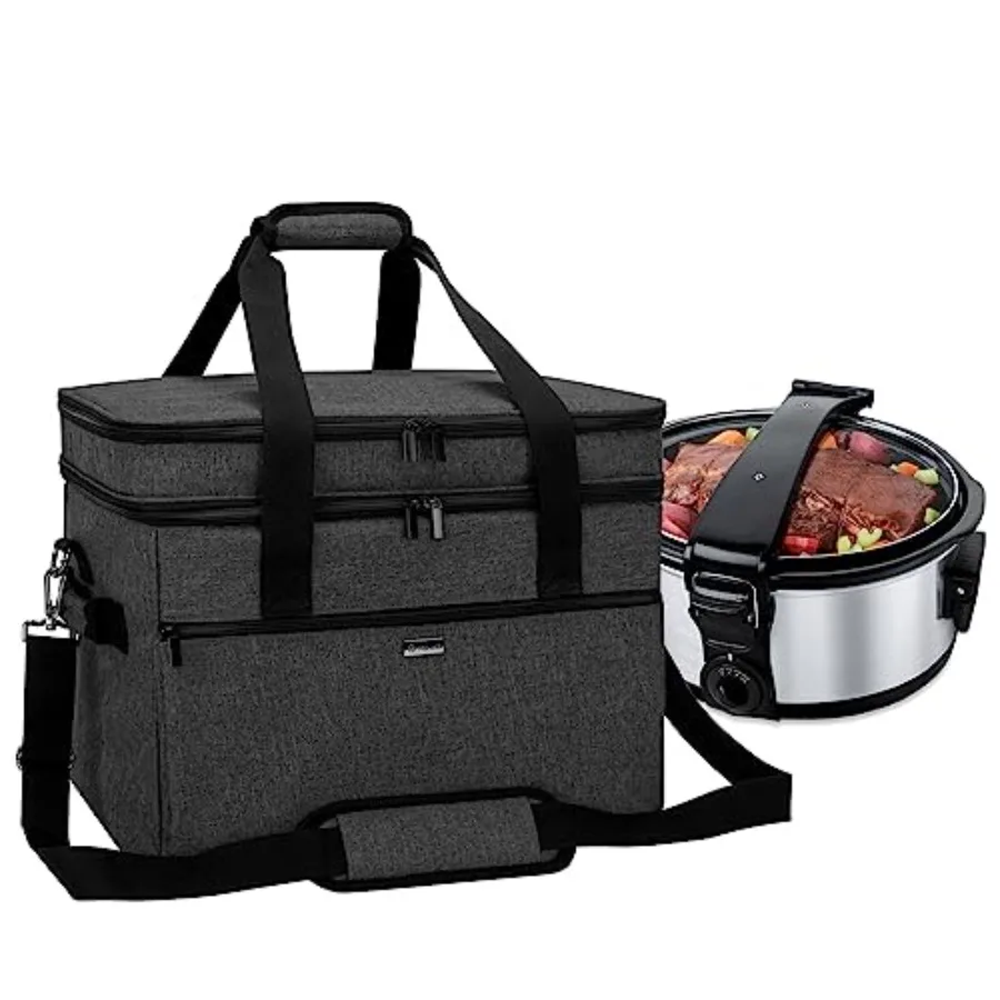 Slow Cooker Bag Compatible with Crock-Pot/Hamilton Beach 8-10 Quart Double Layers Slow Cooker Travel Carrier Case for Kitchen A
Slow Cooker Bag Compatible with Crock-Pot/Hamilton Beach 8-10 Quart Double Layers Slow Cooker Travel Carrier Case for Kitchen A
