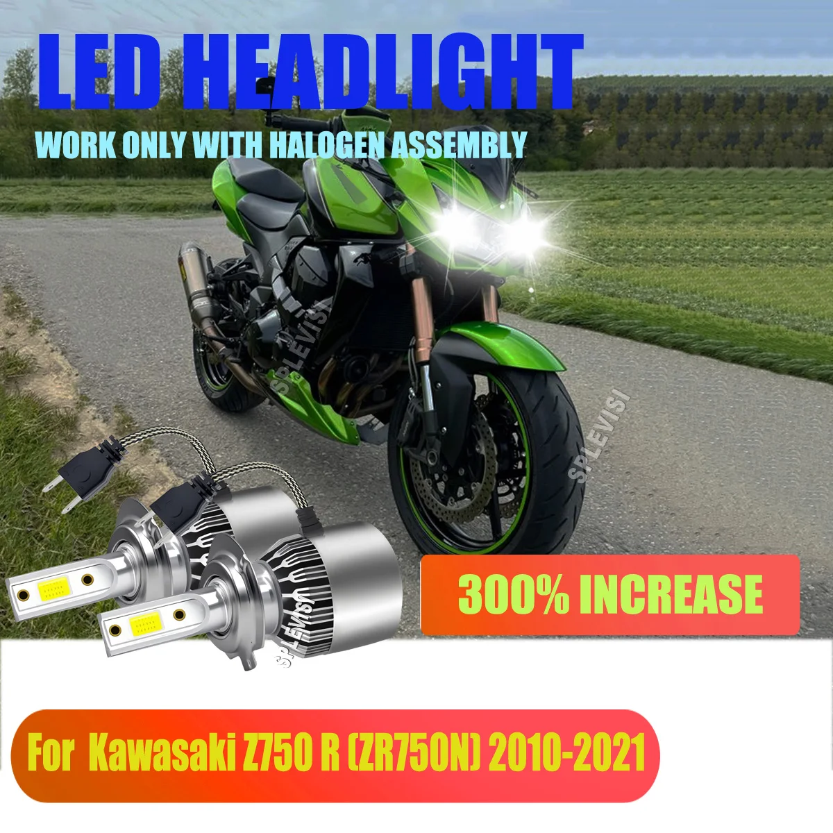 Motorcycle LED Headlight Xenon White 6000K- Military Grade Aluminum Housing For Kawasaki Z750 R (ZR750N) 2010 2011 2012-2021
Motorcycle LED Headlight Xenon White 6000K- Military Grade Aluminum Housing For Kawasaki Z750 R (ZR750N) 2010 2011 2012-2021