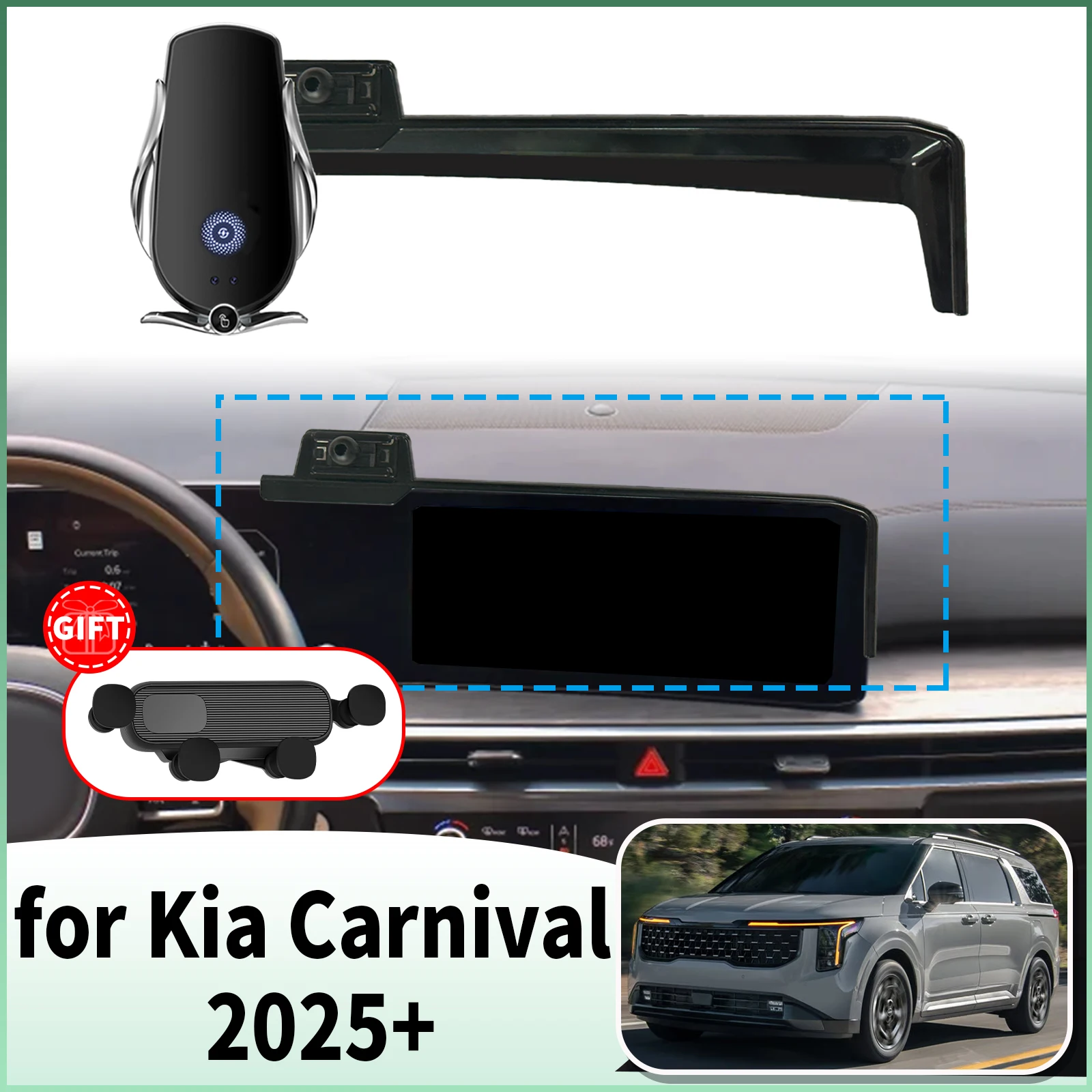 fit for Kia Carnival KA4 2025 2026 2027 Specific Dashboard Navigation Phone Holder Mount Design Car accessoires
fit for Kia Carnival KA4 2025 2026 2027 Specific Dashboard Navigation Phone Holder Mount Design Car accessoires