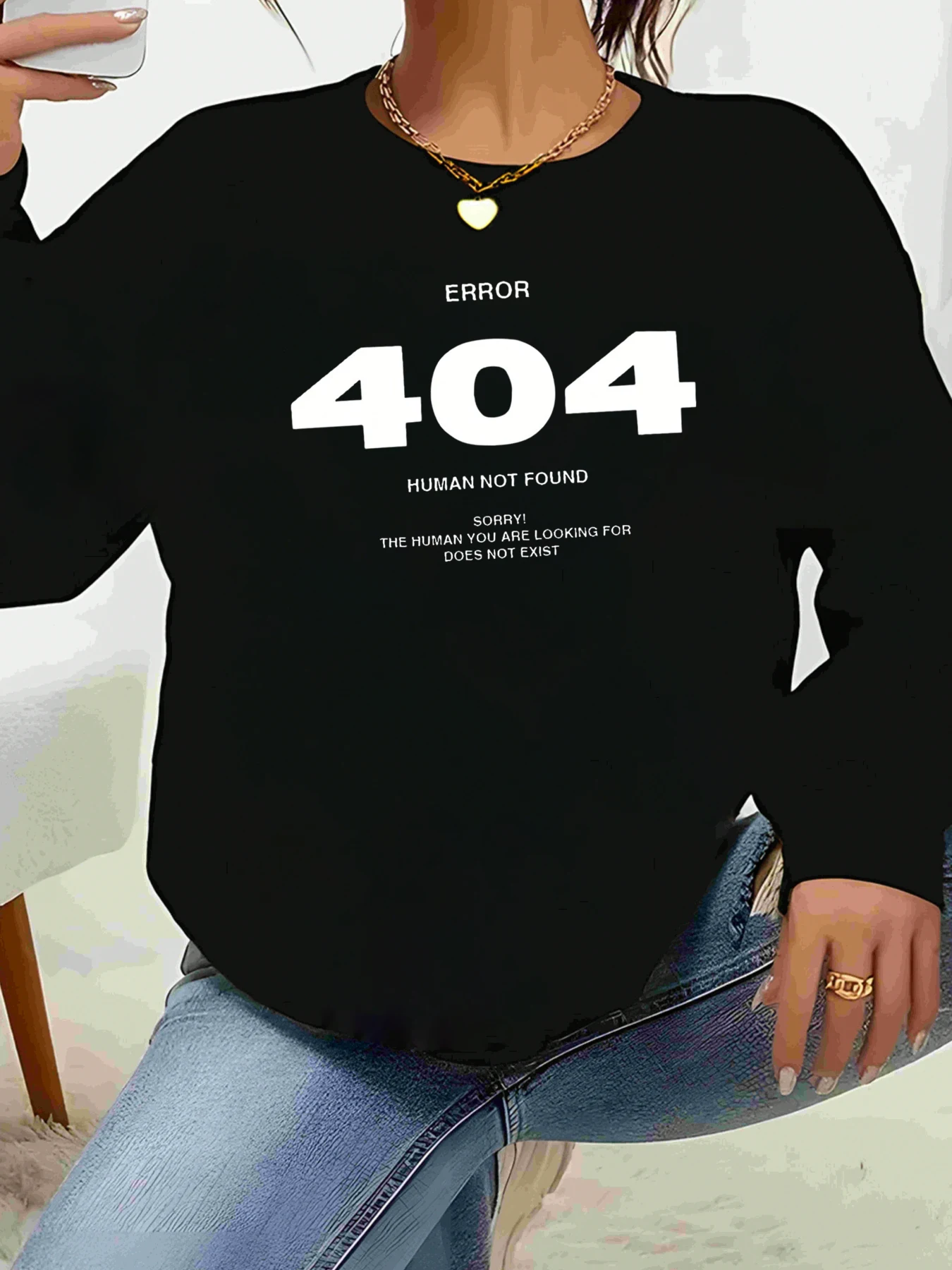 Повседневная женская толстовка с круглым вырезом с принтом «Владень 404, не найдена», повседневная одежда для женщин
Повседневная женская толстовка с круглым вырезом с принтом «Владень 404, не найдена», повседневная одежда для женщин