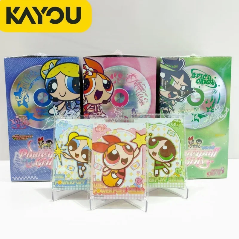 KAYOU Powerpuff Girls Card X Element Pack Magic World Sugar Wish Spicy Candy Series Animation Collectible Toys for Kids
KAYOU Powerpuff Girls Card X Element Pack Magic World Sugar Wish Spicy Candy Series Animation Collectible Toys for Kids