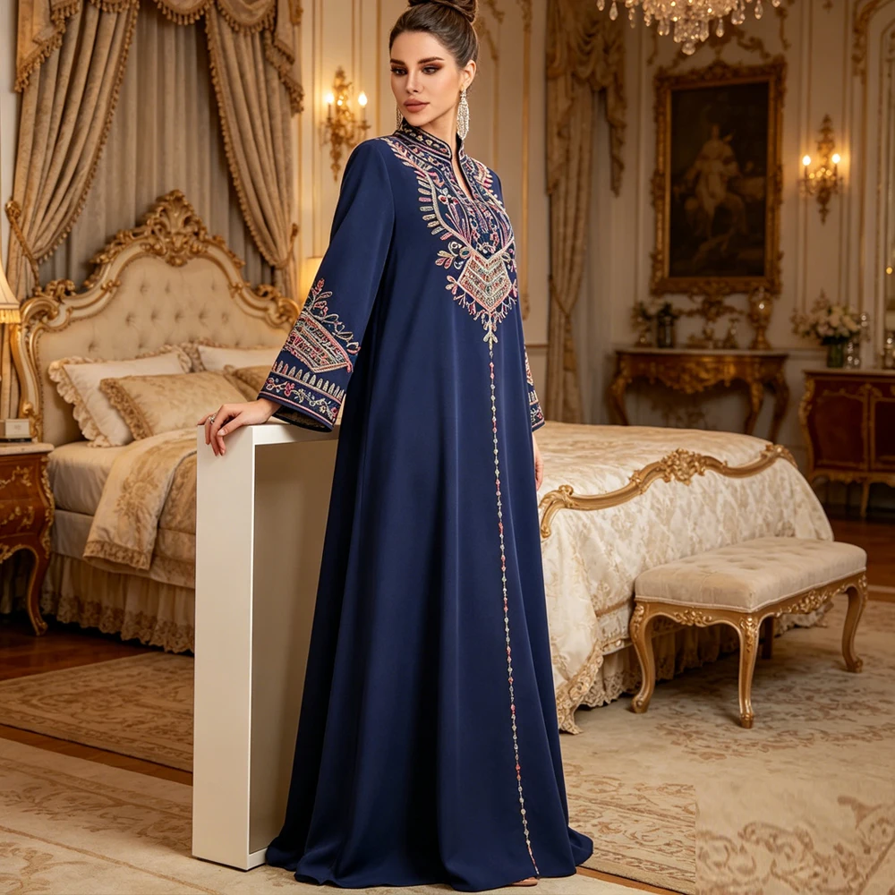 Femme Musulmane Vestidos Jalabiya Embroidery Abayas for Women Muslim Dress Party Gown Dubai Kaftan Eid Djellaba Kebaya Caftan
Femme Musulmane Vestidos Jalabiya Embroidery Abayas for Women Muslim Dress Party Gown Dubai Kaftan Eid Djellaba Kebaya Caftan