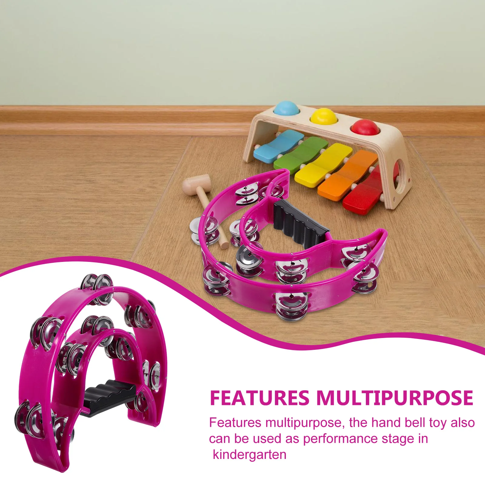 Half-Moon Tambourine Handheld Percussion Musical Party Instrument Kids Adults Resin Iron Ringing Sound Gift Music
Half-Moon Tambourine Handheld Percussion Musical Party Instrument Kids Adults Resin Iron Ringing Sound Gift Music