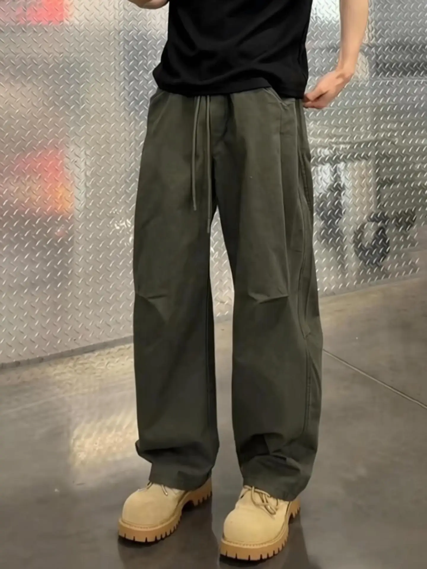 Military een Casual Straight Leg Work Pants Men's Spring American Retro Trousers CleanFit Drape Low Waist Cosite Fabric
Military een Casual Straight Leg Work Pants Men's Spring American Retro Trousers CleanFit Drape Low Waist Cosite Fabric