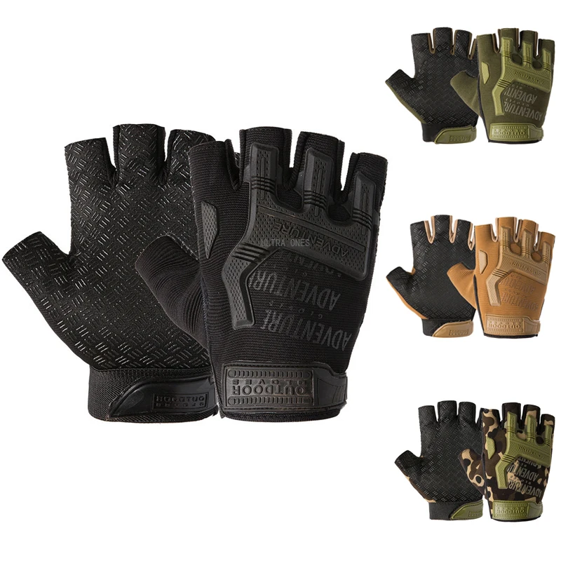 Tactical Half Finger Men's Gloves Hunting Fishing Combat Riding Sports Gloves Wear Resistance Breathable
Tactical Half Finger Men's Gloves Hunting Fishing Combat Riding Sports Gloves Wear Resistance Breathable