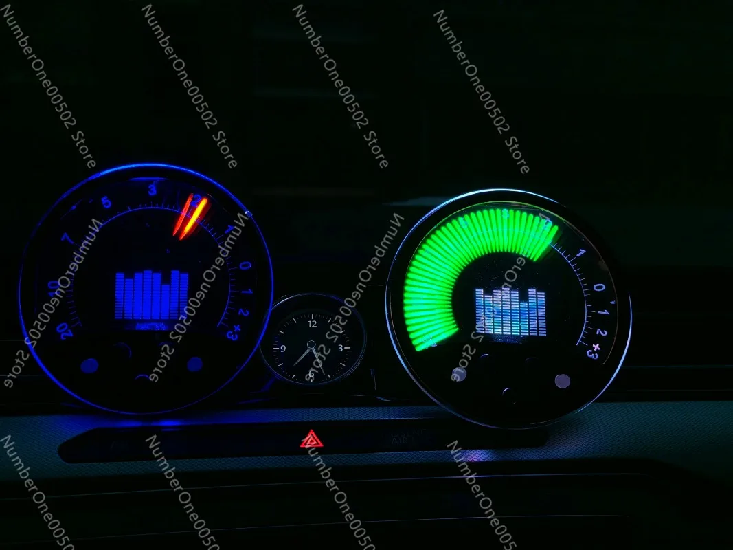 JA61 Car UV Level Meter Sound Line Control Adjustable Brightness Sensitivity Multicolor Backlight Swing Pointer
JA61 Car UV Level Meter Sound Line Control Adjustable Brightness Sensitivity Multicolor Backlight Swing Pointer