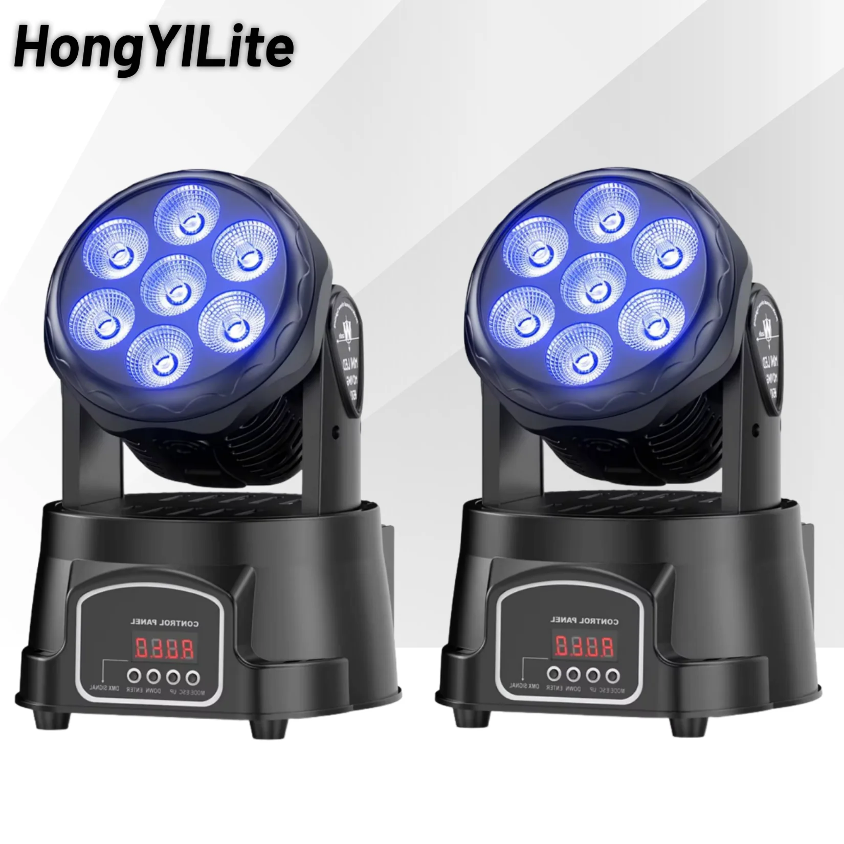 HongYiLite Mini Wash Moving Head 7x12W RGBW 4IN1 2-Phase Motor DMX512 Controll Sound Activated For Church Wedding Stage Lights 
HongYiLite Mini Wash Moving Head 7x12W RGBW 4IN1 2-Phase Motor DMX512 Controll Sound Activated For Church Wedding Stage Lights