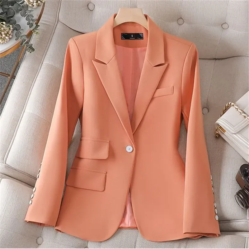 Spring Autumn New Ladies Blazer Coat Long Sleeve Single Button Slim Business Occupations Suit Jacket Female Outerwear Women B882
Spring Autumn New Ladies Blazer Coat Long Sleeve Single Button Slim Business Occupations Suit Jacket Female Outerwear Women B882