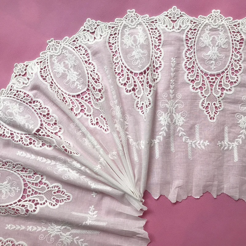 Cotton Cloth Embroidery, Lace Fabric, Garment Sewing, DIY, Handmade Accessories, Clothes Decoration, 9Yards, 35cm wide,152
Cotton Cloth Embroidery, Lace Fabric, Garment Sewing, DIY, Handmade Accessories, Clothes Decoration, 9Yards, 35cm wide,152