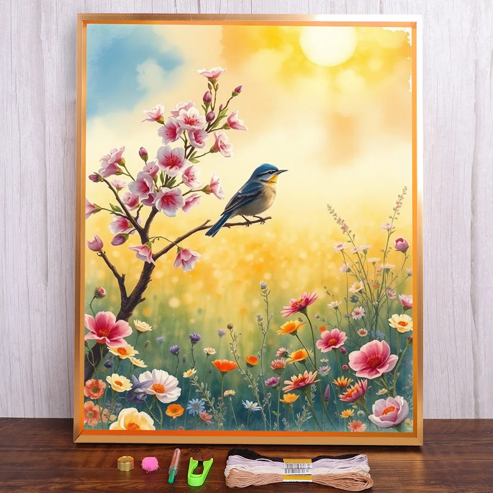 Landscape Bird Flower Printed Fabric 11CT Cross-Stitch Embroidery Kit Handmade Handiwork Hobby Painting Design Stamped Floss
Landscape Bird Flower Printed Fabric 11CT Cross-Stitch Embroidery Kit Handmade Handiwork Hobby Painting Design Stamped Floss