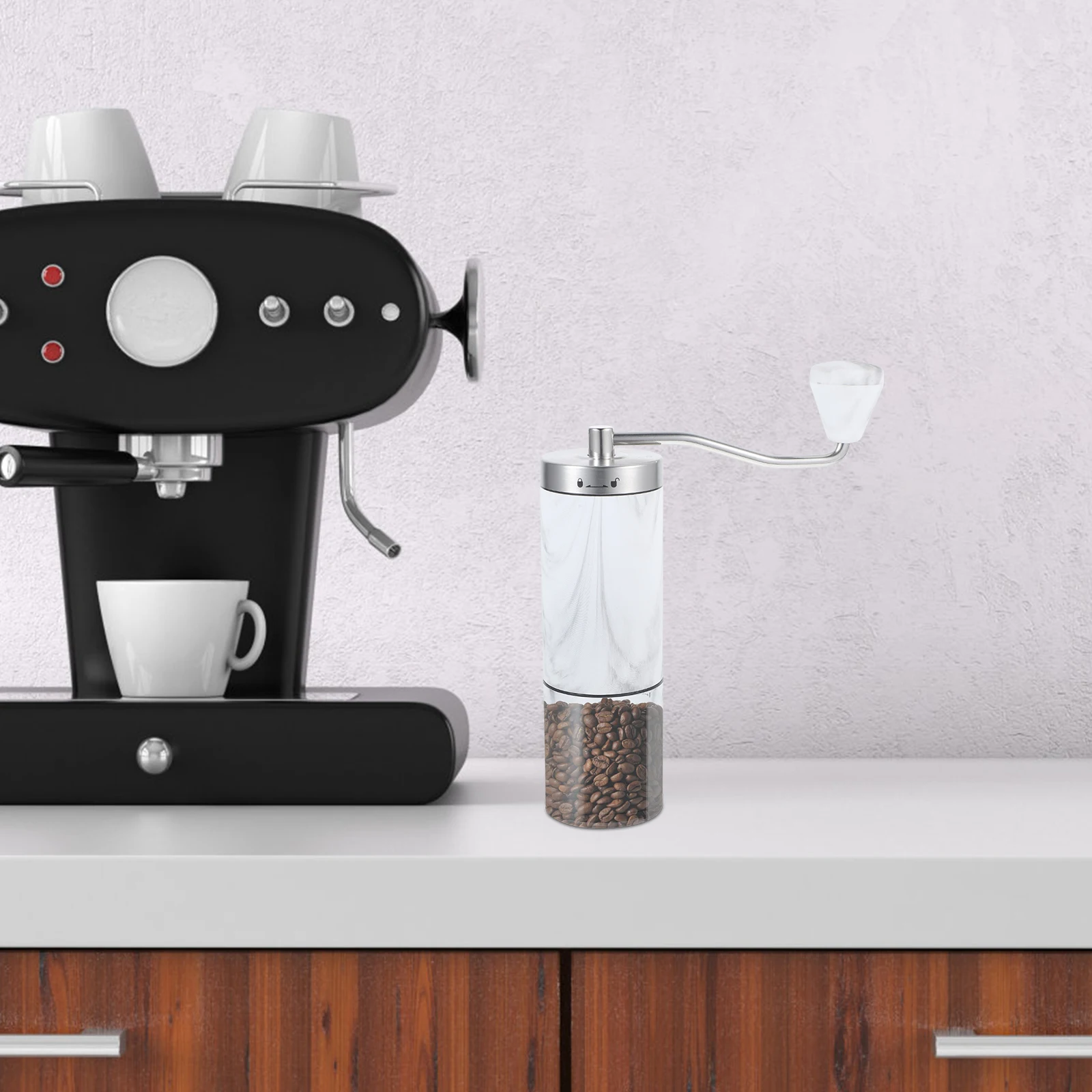 Manual Hand Coffee Grinder Portable Stainless Steel Hand Crank Coffee Bean Mill for Camping Kitchen Use
Manual Hand Coffee Grinder Portable Stainless Steel Hand Crank Coffee Bean Mill for Camping Kitchen Use