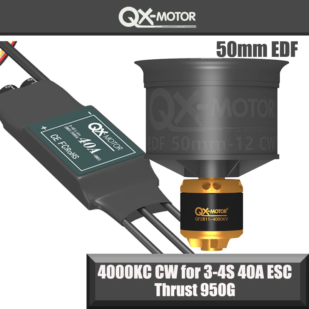 QX-MOTOR 50 мм EDF 12 лопастей Канальный вентилятор с бесщеточным двигателем 40A/50A esc для деталей RC Drone Multirotor Helicopter
QX-MOTOR 50 мм EDF 12 лопастей Канальный вентилятор с бесщеточным двигателем 40A/50A esc для деталей RC Drone Multirotor Helicopter