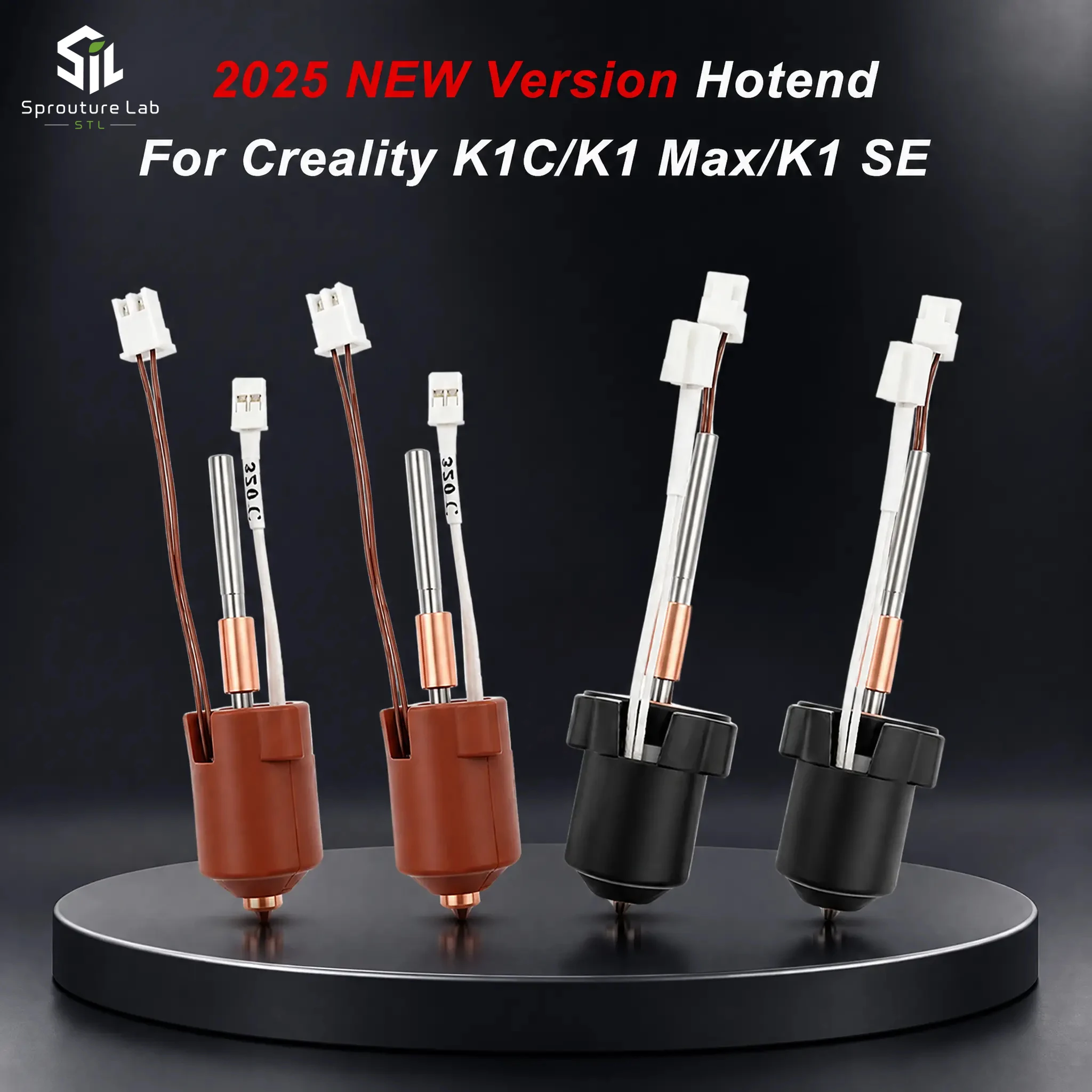 For Creality K1c Upgrade K1 Max Hotend New K1c Hotend Upgrade K1C Extruder Ceramic Heating Block K1 Max Nozzle 0.2 0.4 0.6 0.8