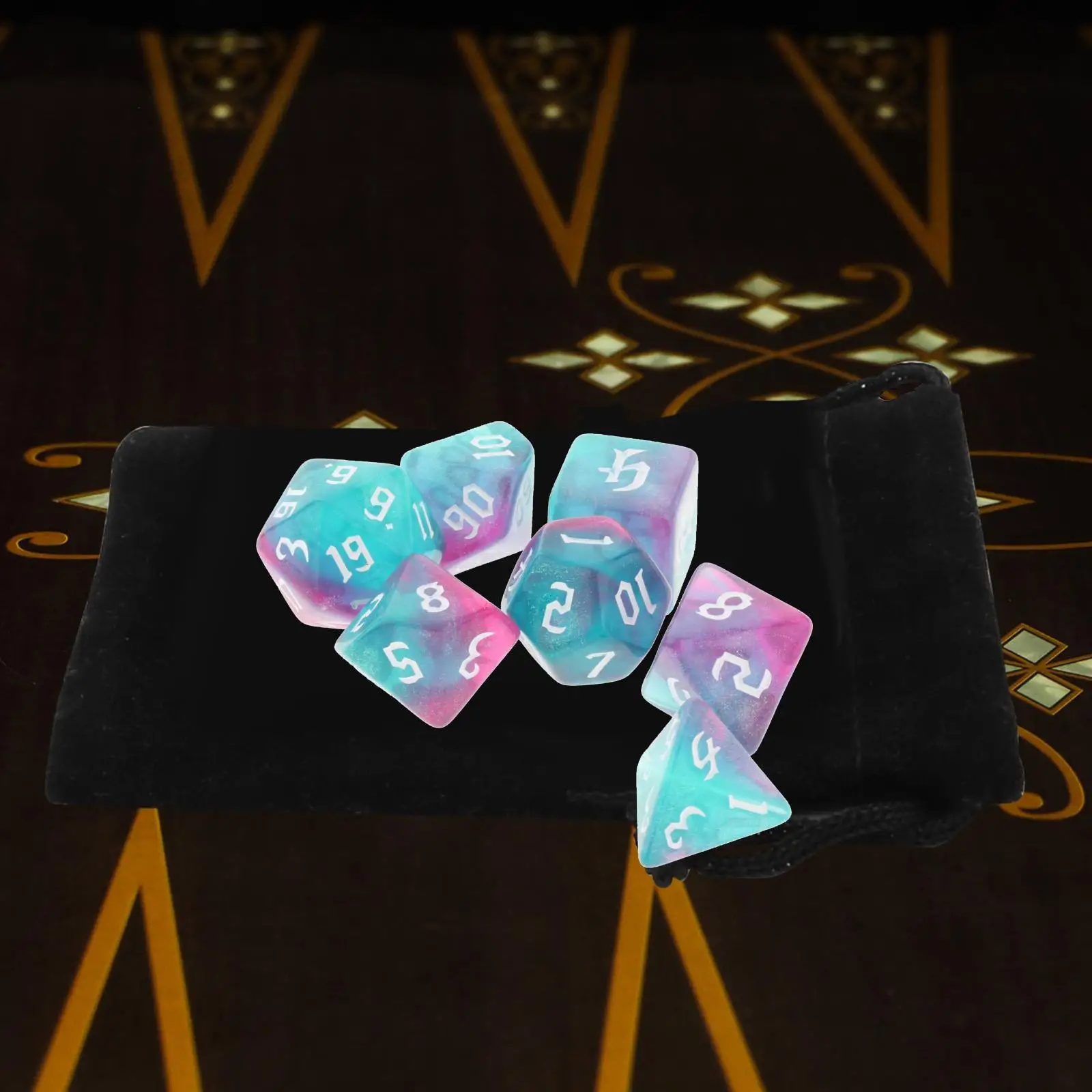 Набор акриловых многогранных кубиков D8 D10 D12 D20 Барные игрушки с чехлом для роли DND
Набор акриловых многогранных кубиков D8 D10 D12 D20 Барные игрушки с чехлом для роли DND