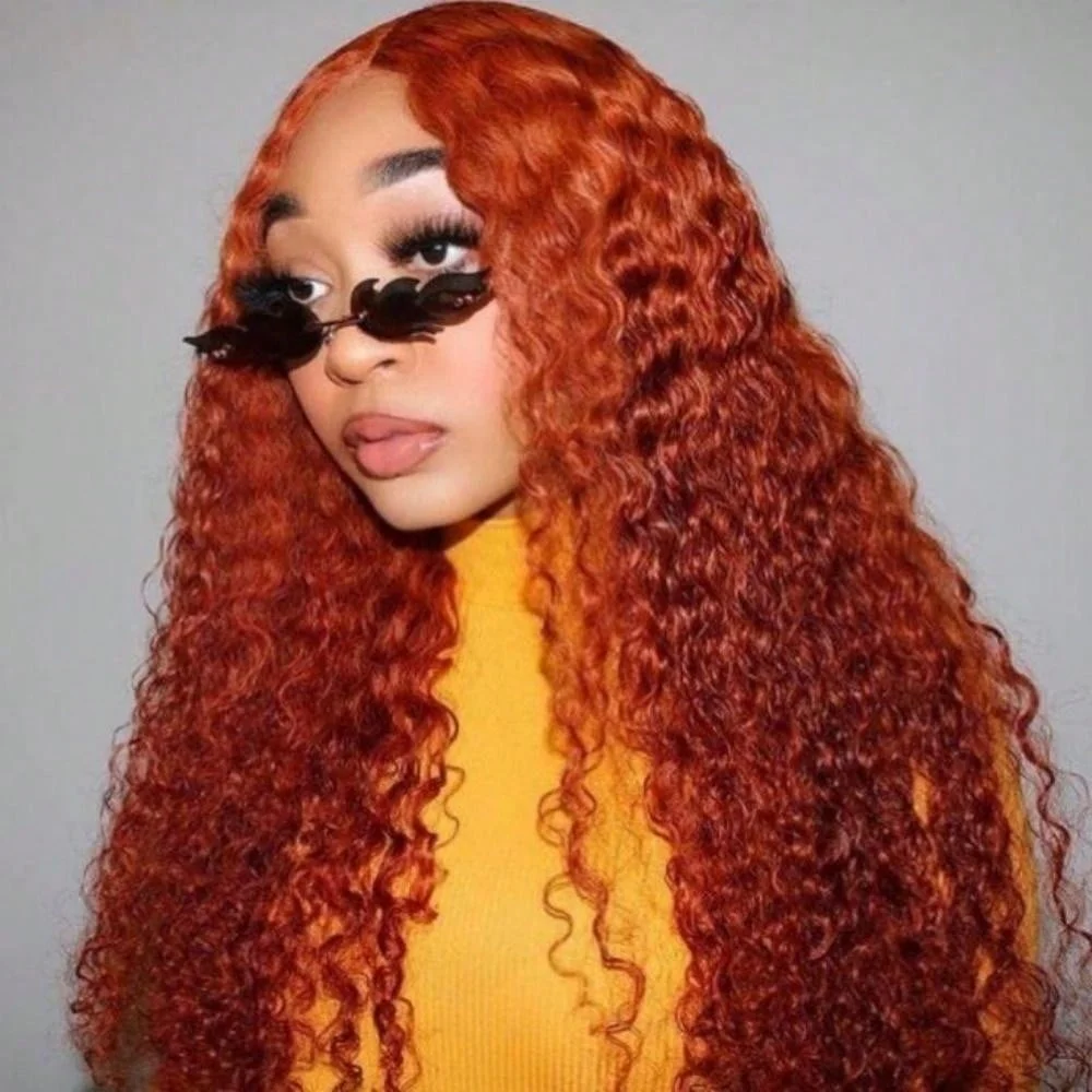 13×4 Deep Wave Lace Front Wigs Human Hair Transparent Ginger Pre Plucked 220 Density Orange Lace Frontal Wig For Women Curly 350
13×4 Deep Wave Lace Front Wigs Human Hair Transparent Ginger Pre Plucked 220 Density Orange Lace Frontal Wig For Women Curly 350