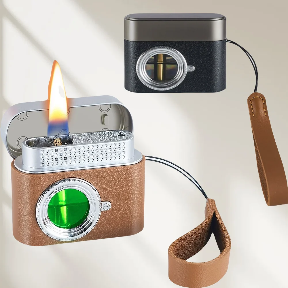 New Windproof Retro Camera Shaped Pendant Lighter Metal Oil Electric Hybrid Voice Controlled Induction Lighter Gift
New Windproof Retro Camera Shaped Pendant Lighter Metal Oil Electric Hybrid Voice Controlled Induction Lighter Gift