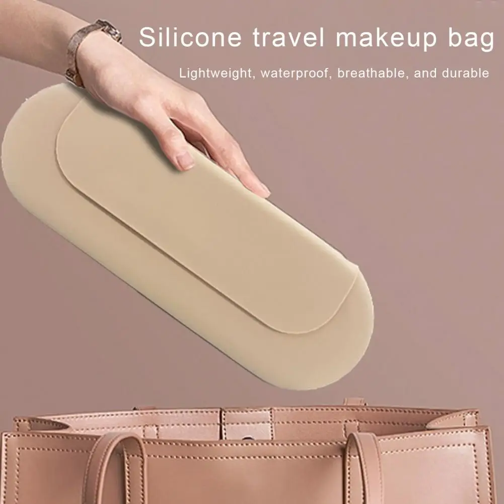 Cosmetic Bag Makeup Brush Bag Portable Silicone Makeup Brush Holder Bag with Magnetic Closure Travel Cosmetic Brushes for Home
Cosmetic Bag Makeup Brush Bag Portable Silicone Makeup Brush Holder Bag with Magnetic Closure Travel Cosmetic Brushes for Home