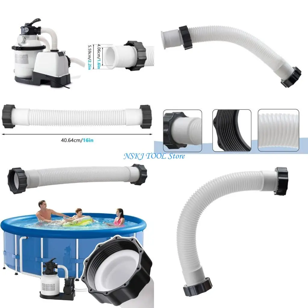 L8RC PE Materials Pool Hose 1.5 Inches 40cm Length Smooth Flows Design
L8RC PE Materials Pool Hose 1.5 Inches 40cm Length Smooth Flows Design