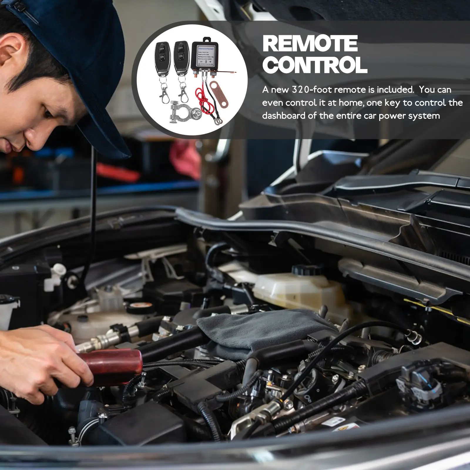 1 Set Remote Control Battery Disconnect Wireless Device For Car Rv Trailer 12V 320Ft Range Anti-Theft Protection Other Motor
1 Set Remote Control Battery Disconnect Wireless Device For Car Rv Trailer 12V 320Ft Range Anti-Theft Protection Other Motor
