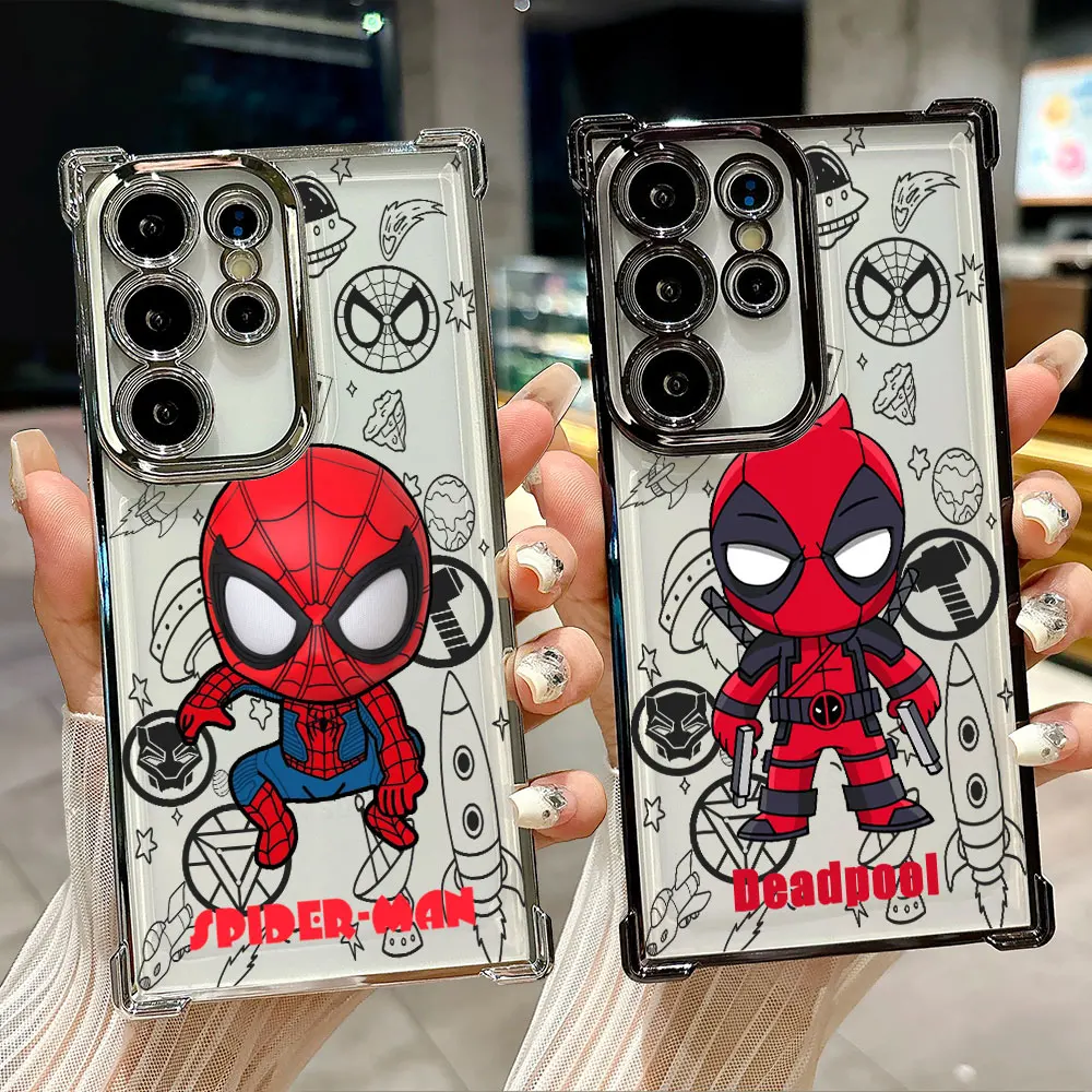 Case For Samsung Galaxy S26 S25 S26Ultra Edge S24 S23 S22 Plus S21 Ultra FE Soft Phone Cover Cartoon Marvel Spiderman Deadpool
Case For Samsung Galaxy S26 S25 S26Ultra Edge S24 S23 S22 Plus S21 Ultra FE Soft Phone Cover Cartoon Marvel Spiderman Deadpool