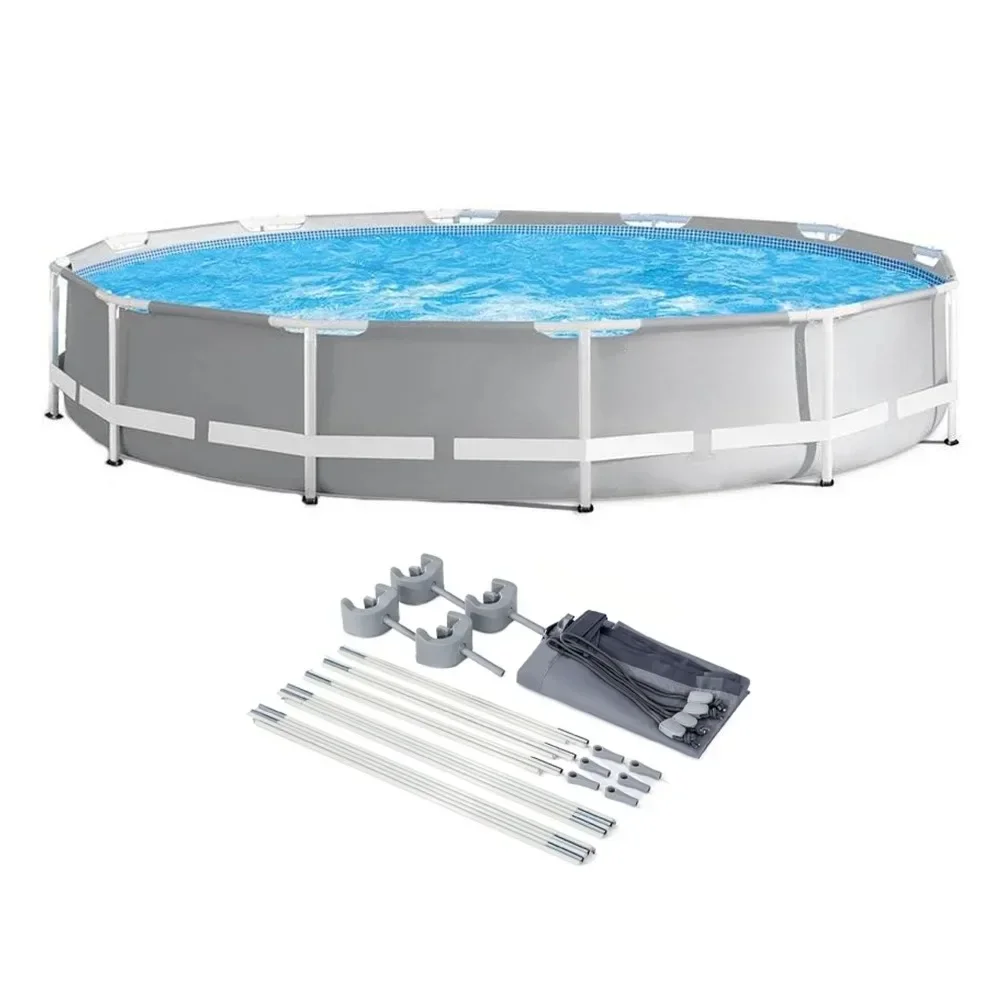 10ft x 30in Prism Metal Frame Above Ground Backyard Swimming Pool (Pump Not Included) Outdoor Hot Tubs
10ft x 30in Prism Metal Frame Above Ground Backyard Swimming Pool (Pump Not Included) Outdoor Hot Tubs