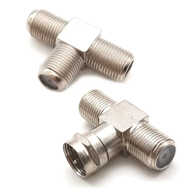 T-type Splitter Adapter Connector, F Male to 2 F Female Socket, 3Way Splitter, SMA Male to Two SMA Female T Plug, Coaxial Cable
T-type Splitter Adapter Connector, F Male to 2 F Female Socket, 3Way Splitter, SMA Male to Two SMA Female T Plug, Coaxial Cable