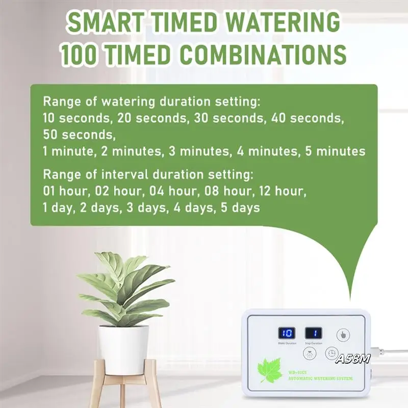 Automatic Watering System Timeable Plant Waterer Built-In Self-Priming Pump Smart Timed Watering Timer 2M 16 Potted
Automatic Watering System Timeable Plant Waterer Built-In Self-Priming Pump Smart Timed Watering Timer 2M 16 Potted