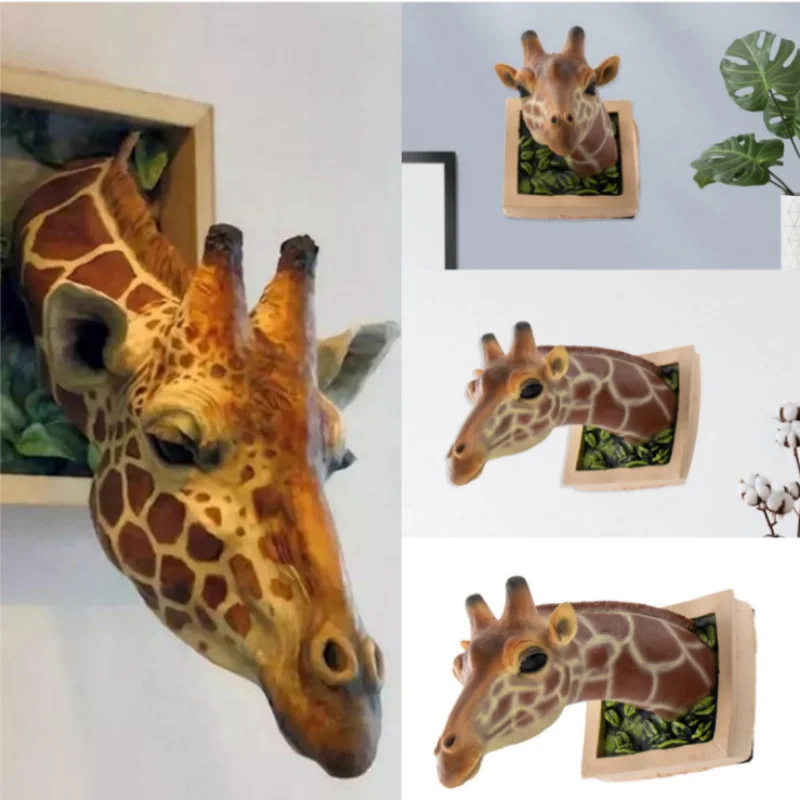 Забавная 3d латексная настенная статуя Косплей животное скульптура голова жирафа подвесное украшение для дома Искусство реалистичное украшение Рождественский подарок
Забавная 3d латексная настенная статуя Косплей животное скульптура голова жирафа подвесное украшение для дома Искусство реалистичное украшение Рождественский подарок