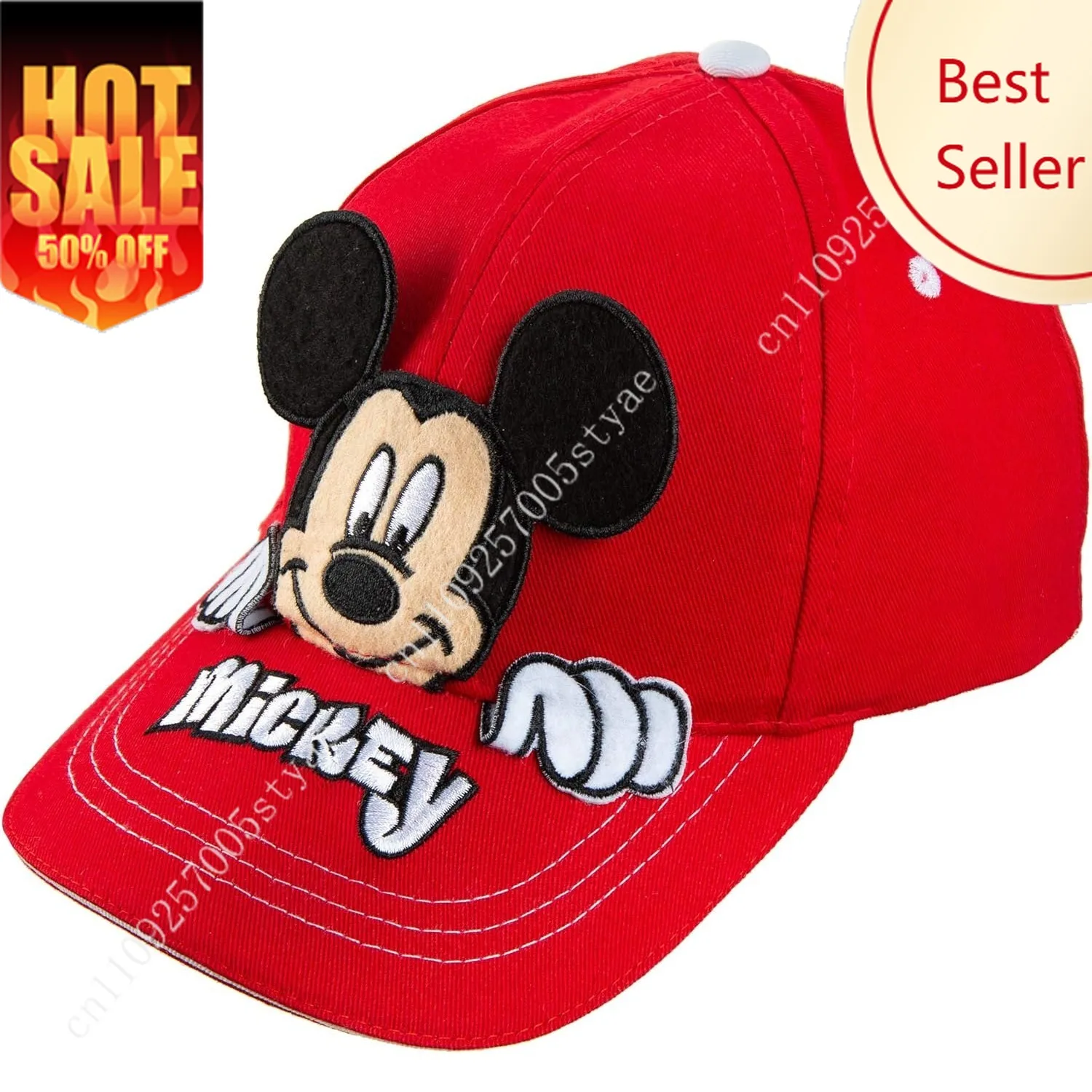 Disney Mickey Mouse Peak-A-Boo Baseball Cap Age 4-7 -Red
Disney Mickey Mouse Peak-A-Boo Baseball Cap Age 4-7 -Red