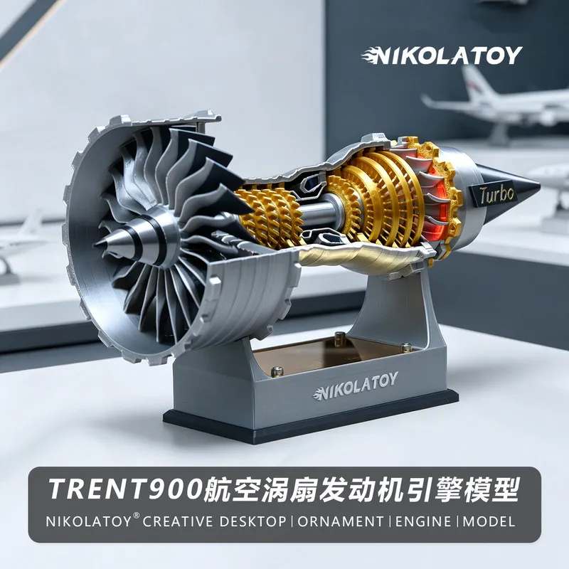 Nikolatoy Trent900 Turbofan Aircraft Jet Engine Model Cutaway Display Desktop Decoration For Aviation Enthusiasts Collectors
Nikolatoy Trent900 Turbofan Aircraft Jet Engine Model Cutaway Display Desktop Decoration For Aviation Enthusiasts Collectors