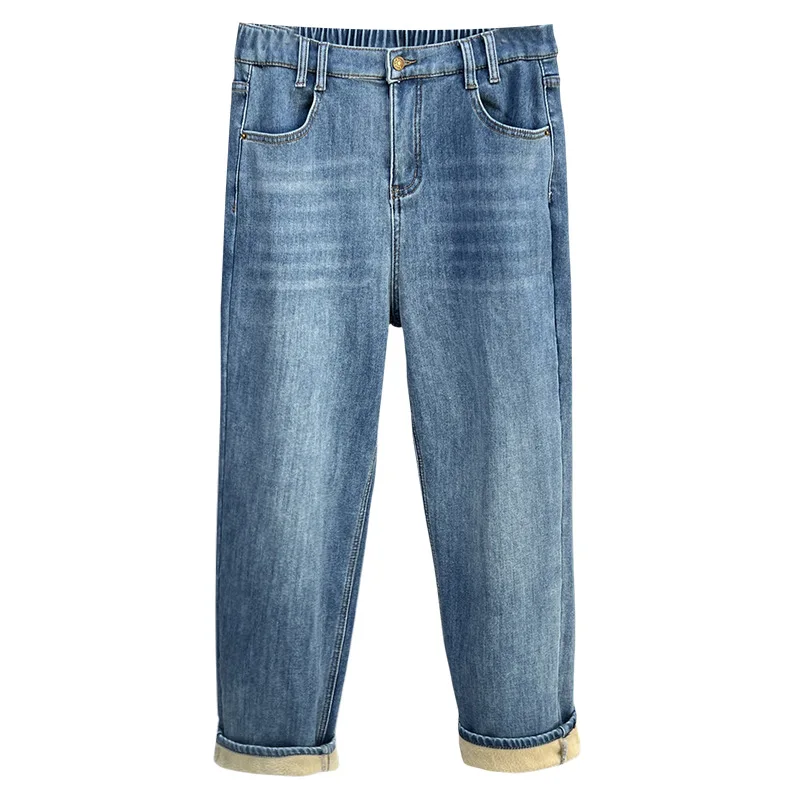 XXXXL модные женские джинсы больших размеров, зимние новые стильные простые флисовые теплые джинсовые шаровары длиной до щиколотки с высокой талией 6555
XXXXL модные женские джинсы больших размеров, зимние новые стильные простые флисовые теплые джинсовые шаровары длиной до щиколотки с высокой талией 6555