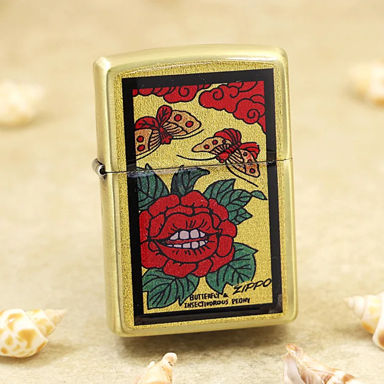 Genuine Zippo Golden Leaf Butterfly oil lighter copper windproof cigarette Kerosene lighters Gift with anti-counterfeiting code
Genuine Zippo Golden Leaf Butterfly oil lighter copper windproof cigarette Kerosene lighters Gift with anti-counterfeiting code