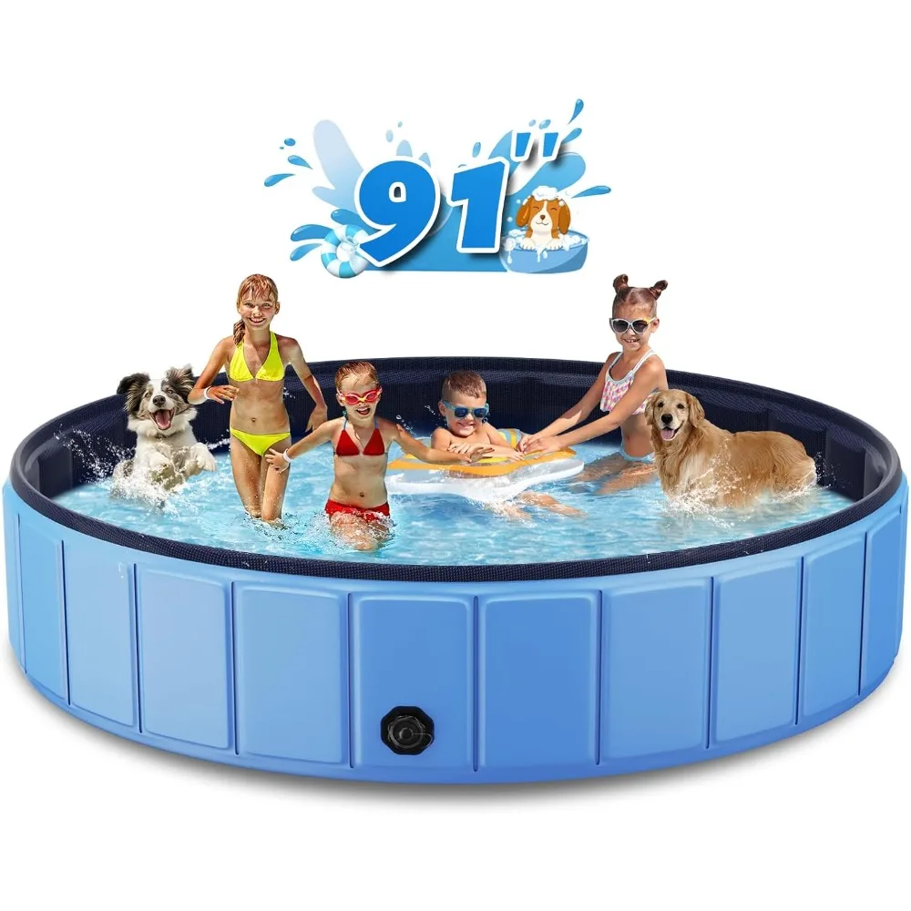 Foldable dog Pool, super size foldable hard plastic portable tub for pet dog children's pool indoor and outdoor leak-proof PVC
Foldable dog Pool, super size foldable hard plastic portable tub for pet dog children's pool indoor and outdoor leak-proof PVC