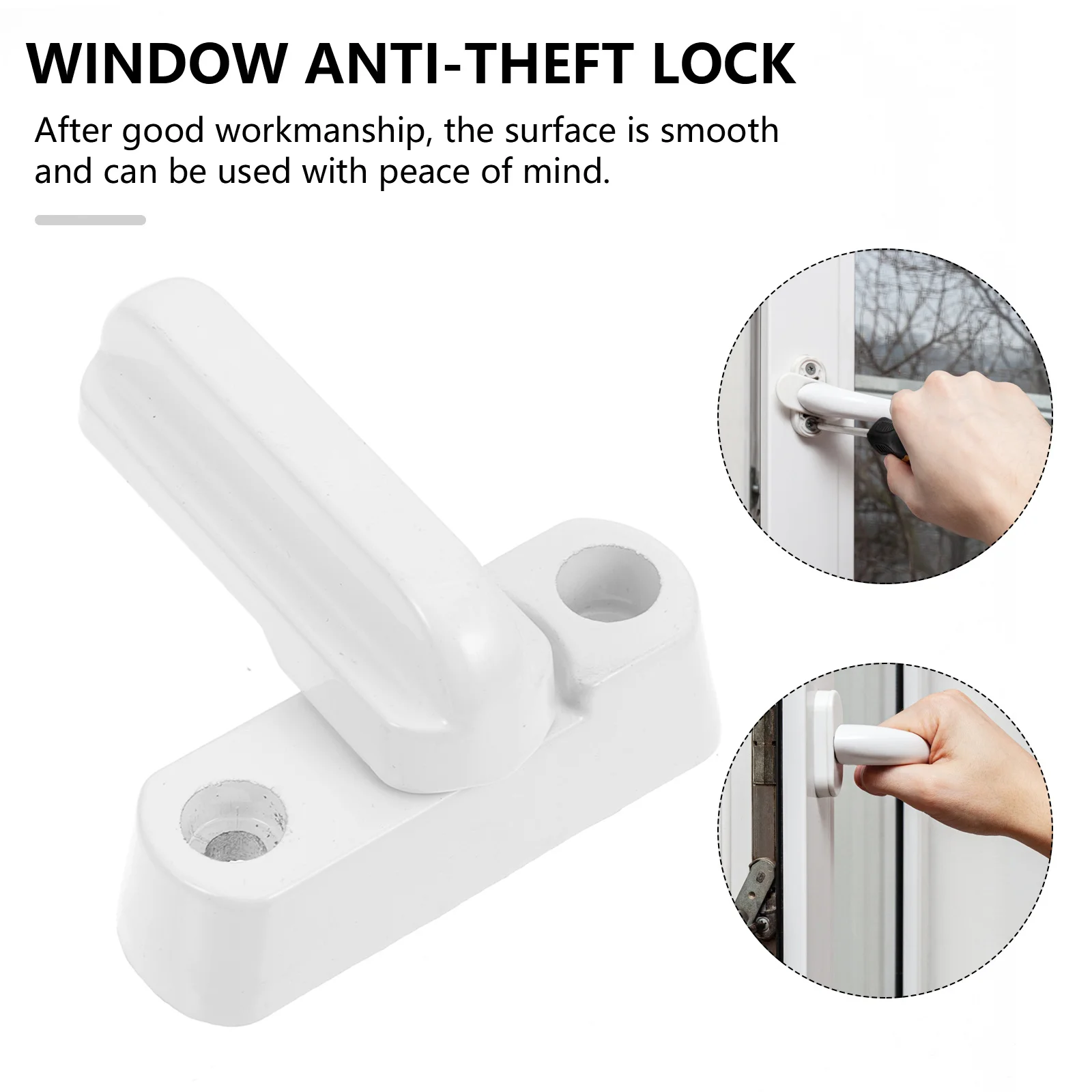 2Sets Sliding Window Locks Practical Sash Lock Latch Anti-Theft Safety Lock for Home Sash Security Locks Window Buckle
2Sets Sliding Window Locks Practical Sash Lock Latch Anti-Theft Safety Lock for Home Sash Security Locks Window Buckle