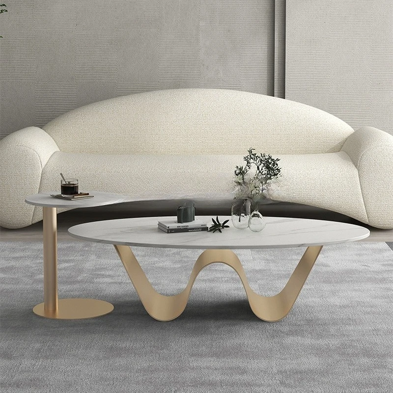 Coffee table living room household Italian light luxury rock slab table oval special-shaped modern simple small apartment
Coffee table living room household Italian light luxury rock slab table oval special-shaped modern simple small apartment