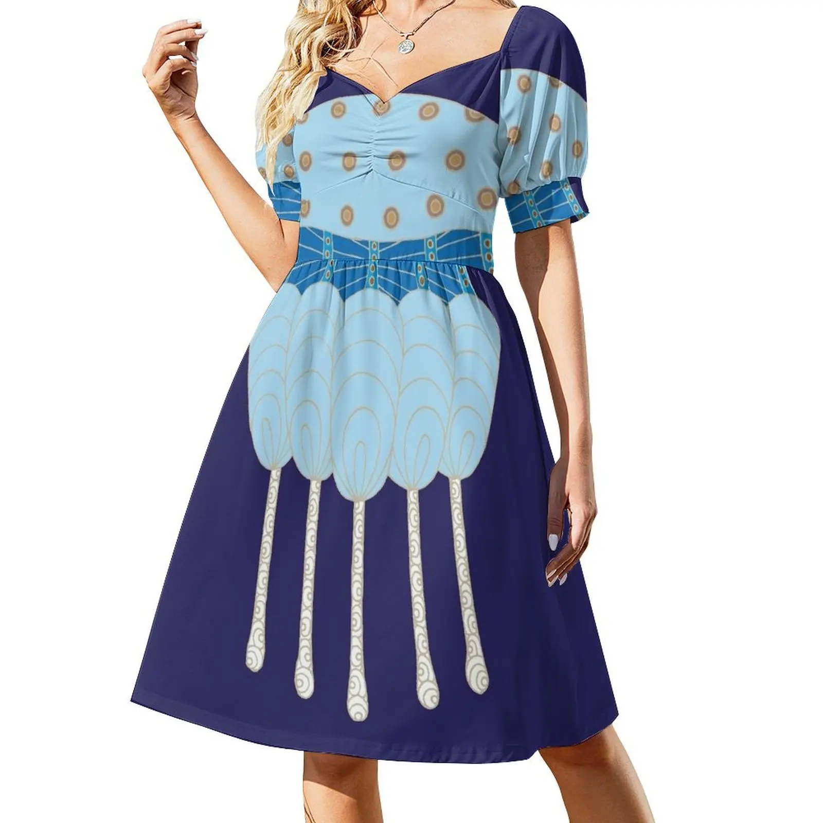 Australian Aboriginal Art - Australian Spotted Jellyfish Short-Sleeved Dress Women's dress clothes for woman women clothes
Australian Aboriginal Art - Australian Spotted Jellyfish Short-Sleeved Dress Women's dress clothes for woman women clothes