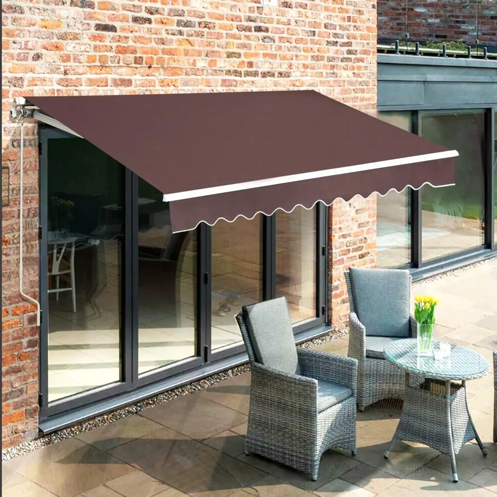 13.2x7.8 Feet Manual Retractable Patio Door Window Awning Sunshade Shelter Outdoor Canopy,1308 (Coffee Brown, 13.2'(L) x 7.8
13.2x7.8 Feet Manual Retractable Patio Door Window Awning Sunshade Shelter Outdoor Canopy,1308 (Coffee Brown, 13.2'(L) x 7.8
