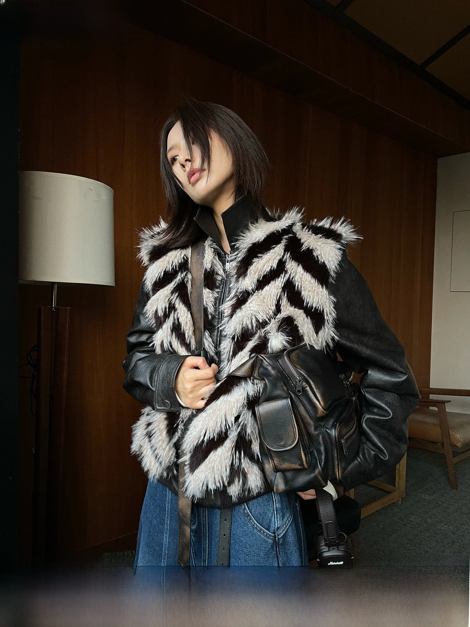 JCCC Shadow Vintage Peter Old Street Loose Fit Slimming Eco-Friendly Plaid down Fur Jacket Women's Fashion Winter Coat
JCCC Shadow Vintage Peter Old Street Loose Fit Slimming Eco-Friendly Plaid down Fur Jacket Women's Fashion Winter Coat