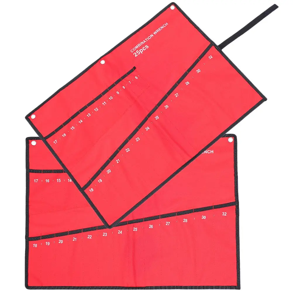2Pcs Tool Hanging Bag High Grade Canvas Durable Lightweight 25 Wrenches Storage Electrician Organizer Tools Bag
2Pcs Tool Hanging Bag High Grade Canvas Durable Lightweight 25 Wrenches Storage Electrician Organizer Tools Bag