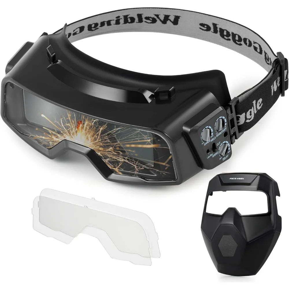 Автоматически затемняющие сварочные очки, защитные очки 4-13 с режимом шлифования для глаз плазменной резки TIG MIG ARC
Автоматически затемняющие сварочные очки, защитные очки 4-13 с режимом шлифования для глаз плазменной резки TIG MIG ARC