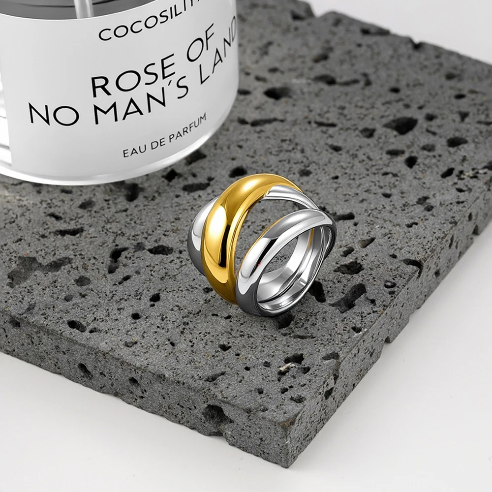 ENFASHION Anillos Mujer Twine Two Tone Ring For Women's Stainless steel 18K Plated Gold Fashion High Street Cocktail Jewelry
ENFASHION Anillos Mujer Twine Two Tone Ring For Women's Stainless steel 18K Plated Gold Fashion High Street Cocktail Jewelry