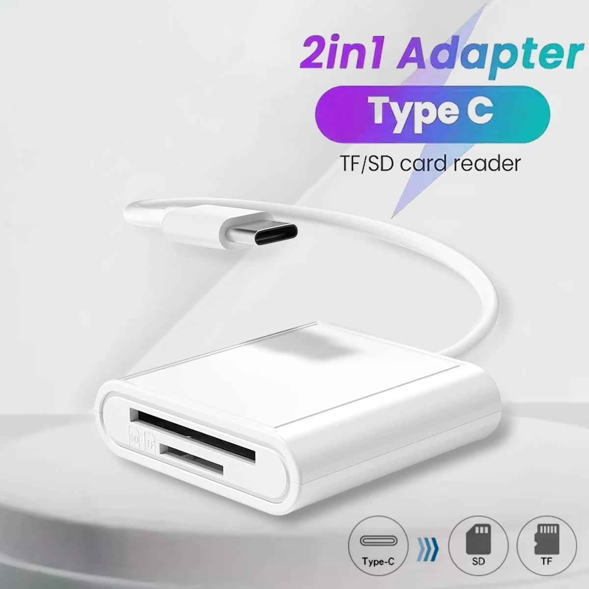 2 in 1 Type-c to SD/TF Card OTG Card Adapter,plug and play,for iPhone 16 15 Pro Pro Max Plus iPad Mini6 Air4 Pro Samsung Huawei
2 in 1 Type-c to SD/TF Card OTG Card Adapter,plug and play,for iPhone 16 15 Pro Pro Max Plus iPad Mini6 Air4 Pro Samsung Huawei