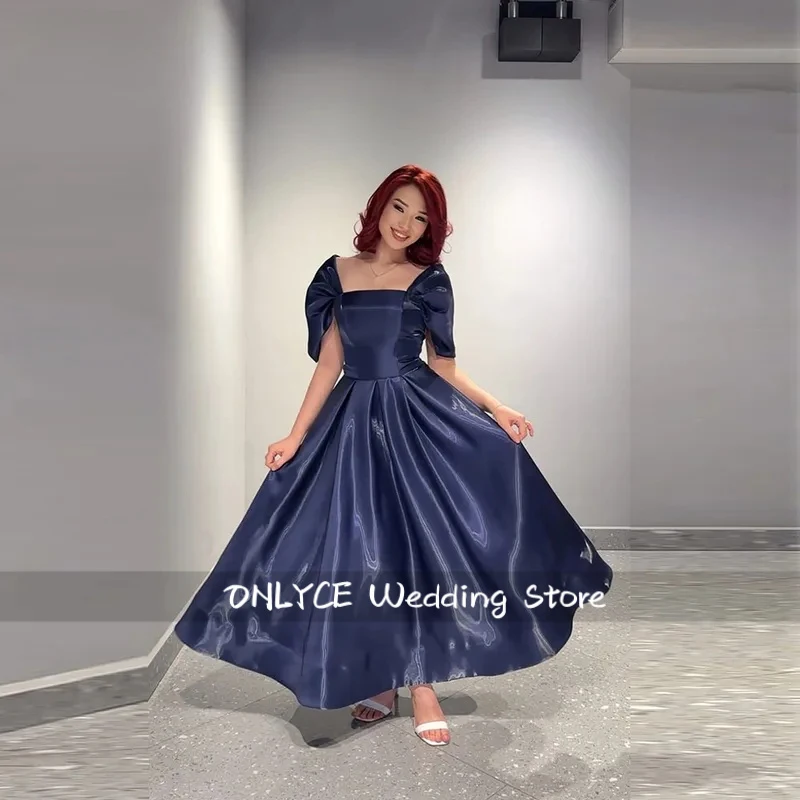 Modern Blue Long Evening Dresses Off The Shoulder A-Line Prom Dresses Formal Ankle Length Birthday Party Gowns Customized
Modern Blue Long Evening Dresses Off The Shoulder A-Line Prom Dresses Formal Ankle Length Birthday Party Gowns Customized