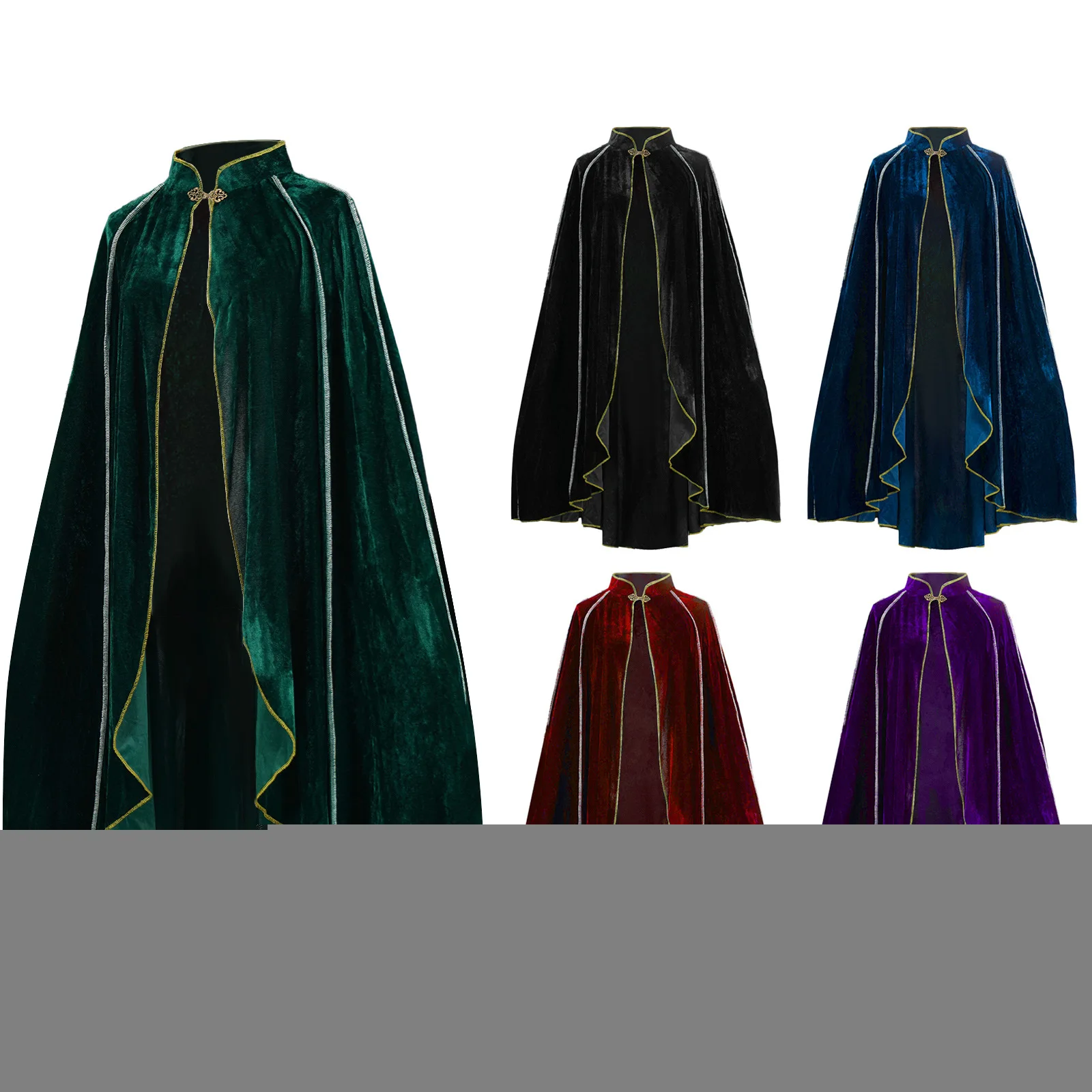 Gold Trimmed Medieval Plush Cloak Vintage Irregular Cape Cloak Cosplay Costume Green Robe New Arrival Carnival Dress Up Party
Gold Trimmed Medieval Plush Cloak Vintage Irregular Cape Cloak Cosplay Costume Green Robe New Arrival Carnival Dress Up Party
