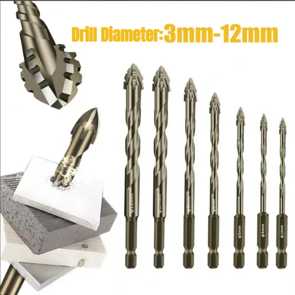 Four-Edged Eccentric Drill Bit Skewed Head High Hardness Tile Drill Bit Serrated Concrete Drill Bit Set for 4/6Pcs Drilling Tool
Four-Edged Eccentric Drill Bit Skewed Head High Hardness Tile Drill Bit Serrated Concrete Drill Bit Set for 4/6Pcs Drilling Tool